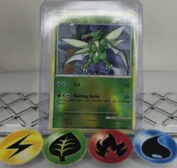 Pokemon TCG Scyther 65/90 Reverse Holo HGSS Undaunted 2010 LP - Image 1