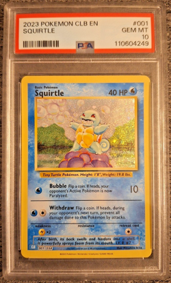 Squirtle 001/034 CLB Holo Pokemon TCG Classic Collection 2023 - PSA 10 - Image 2