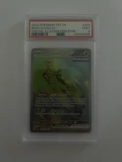 Pokemon TCG Iron Leaves EX Scarlet & Violet Temporal Forces 203/162 PSA 9 - Image 1