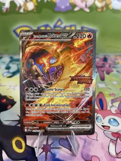 Pokemon Team Rocket's Moltres EX SIR Stamped Promo Destined Rivals 229/182 NM - Image 2