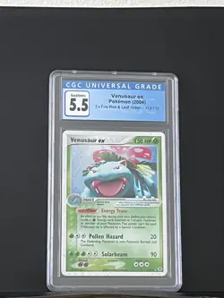 2004 POKEMON EX FIRE RED & LEAF GREEN #112 VENUSAUR EX-HOLO CGC 5.5 - Image 1