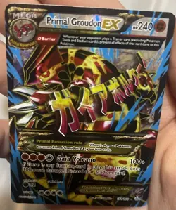 Pokemon Primal Groupon-EX TCG Full Art Holo Card 151/160 LP/NM Condition - Image 3