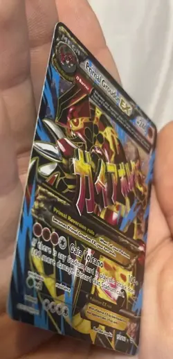 Pokemon Primal Groupon-EX TCG Full Art Holo Card 151/160 LP/NM Condition - Image 4