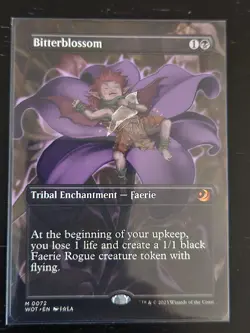 Bitterblossom (Anime Borderless) Wilds of Eldraine: Enchanting Tales Regular MTG - Image 1