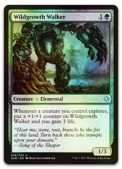Wildgrowth Walker #216 (Foil) (NM) Ixalan XLN Magic MTG - Image 1