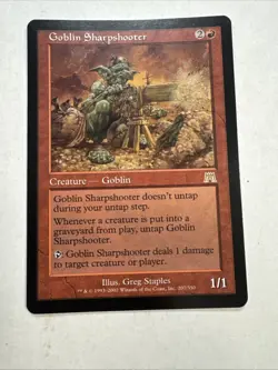 Magic the Gathering Goblin Sharpshooter Onslaught Regular Card MP X4 - Image 4