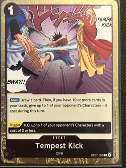 Tempest Kick OP07-096 500 Years in the Future Foil One Piece TCG NM - Image 1