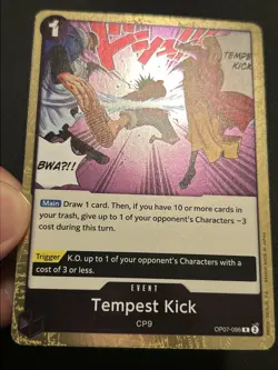 Tempest Kick OP07-096 500 Years in the Future Foil One Piece TCG NM - Image 3