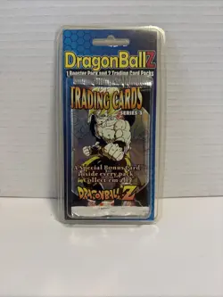 Dragon Ball Z Series 3 Sealed Packs- 2 Trading Card & 1 Booster Pack - Image 1