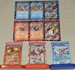 Pokemon Premium Collection Promos 9 Cards Paldean Fates Quaquaval Charizard - Image 2