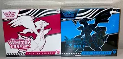 Pokemon TCG Black Bolt and White Flare Elite Trainer Box ETB Set of 2 Sealed - Image 1