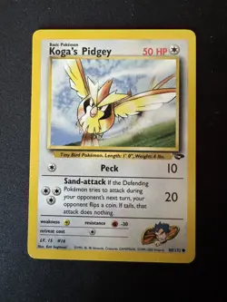 Pokemon TCG Koga's Pidgey Gym Challenge 80/132 Regular LP. - Image 1