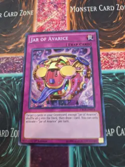 Yugioh Jar of Avarice CROS-EN074 Secret Rare 1st Edition Near Mint - Image 1