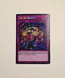 Yugioh Jar of Avarice CROS-EN074 Secret Rare 1st Edition NM - Image 1