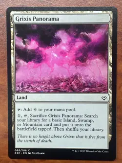 Grixis Panorama MTG Magic the Gathering Card NM Near Mint EO1 - Image 1