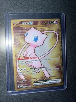 Mew ex 205/165 Gold Metal Pokemon Promo 151 Ultra Premium Collection Card - Image 1