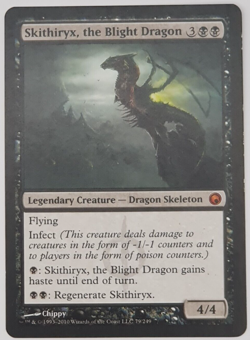 Magic The Gathering - Skithiryx, the Blight Dragon Card - Scars of Mirrodin - Image 1