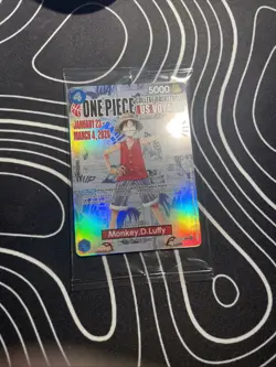 One Piece Monkey D. Luffy US Voyage College Basketball Promo Card Rutgers - Image 1