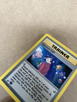 1st Edition Sabrina’s ESP 117/132 Uncommon Gym Heroes Pokemon Card - Image 3