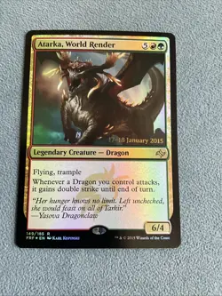 MTG - Atarka, World Render - FOIL Fate Reforged - Prerelease NM MAGIC CARD - Image 1