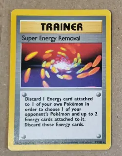 Pokemon TCG Super Energy Removal Trainer Card Base Set 79/102 Unlimited Rare - Image 1