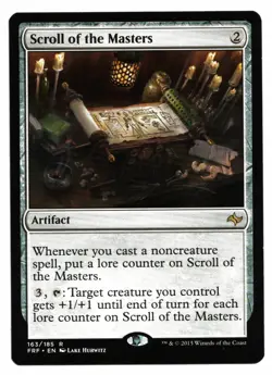 Magic the Gathering Card: Scroll of the Masters 163/185 Fate Reforged Rare! NM - Image 1