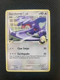 Garchomp C 60/147 Uncommon Non-Holo Pokemon Card - Platinum Supreme Victors - MP - Image 1