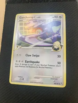Garchomp C 60/147 Uncommon Non-Holo Pokemon Card - Platinum Supreme Victors - MP - Image 2
