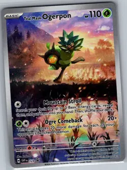 Teal Mask Ogerpon SVP 123 SV: Scarlet & Violet Promo Cards - Pokemon Card - NM - Image 1