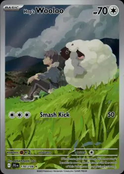 Hops Wooloo 170/159 Journey Together Illustration Rare Pokemon Card - Image 1