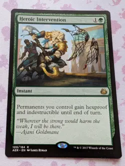 Magic the Gathering - Heroic Intervention - Aether Revolt Rare MTG NM - Image 1