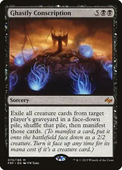 Magic the Gathering MTG Ghastly Conscription Fate Reforged FRF 070/185 Mythic NM - Image 1