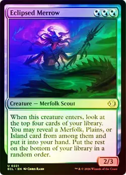 NM Foil Eclipsed Merrow, MTG, Lorwyn Eclipsed, Magic the Gathering, 221 - Image 1