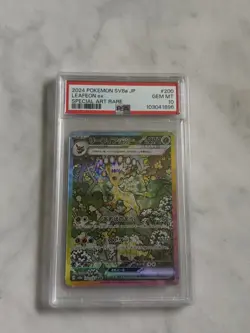 2024 POKEMON JPN SV8A-TERASTAL FEST EX SPECIAL ART RARE #200 LEAFEON EX PSA 10 - Image 1