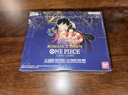 Sealed English One Piece Romance Dawn OP-01 Booster Box White Bottom-read - Image 1