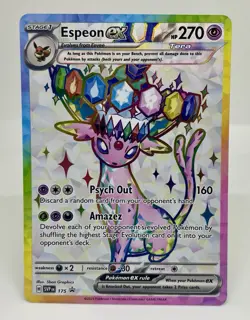 Espeon ex Holo Promo SV Scarlet & Violet Promo Card SVP 175 Prismatic Evolutions - Image 1