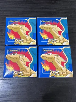 Pokemon 1999 23K Gold Plated CHARIZARD Metal Trading Card Burger King Ball x4 - Image 5