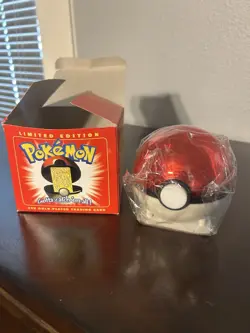 23K Gold Plated CHARIZARD Trading Card 1999 Burger King Pokemon Ball SEALED - Image 1