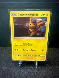 Detective Pikachu SM190 Sun & Moon Black Star Promo Holo Pokemon TCG Card NM - Image 1