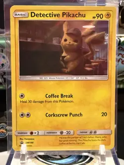 Pokemon TCG Detective Pikachu SM190 Promo Holo Card NM Condition JW - Image 1
