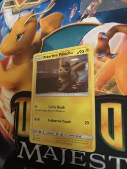 Pokemon Card TCG Detective Pikachu Detective Pikachu SM190 Promo Holo Near Mint - Image 3