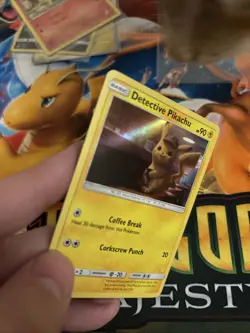 Pokemon Card TCG Detective Pikachu Detective Pikachu SM190 Promo Holo Near Mint - Image 5