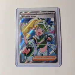 Emcee's Hype Destined Rivals Full Art Ultra Rare Card 220/182 NM Pokemon TCG - Image 1