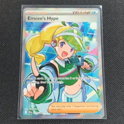 Emcee’s Hype - 220/182 - Ultra Rare - Destined Rivals - Pokemon Card - NM/M - Image 1