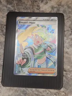 Emcee's Hype 220/182 Destined Rivals Full Art Trainer Pokemon TCG Card - Image 1
