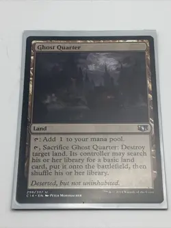 (Lot of Five) x5 GHOST QUARTER Magic MTG NM CARD Commander 2014 w/ Sleeves - Image 3