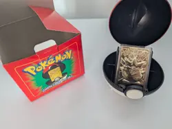 23K Gold Plated TOGEPI Card 1999 Burger King Pokemon with Box - Image 2