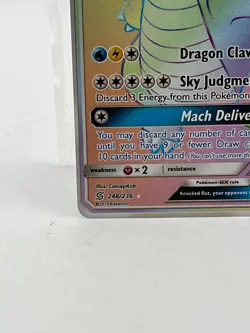 2019 Pokemon Sun & Moon - Unified Minds Dragonite Gx Secret 248 Full Art - Image 4