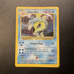 1999 Pokemon Gyarados Base Set Holo Card 006/102 - Image 1