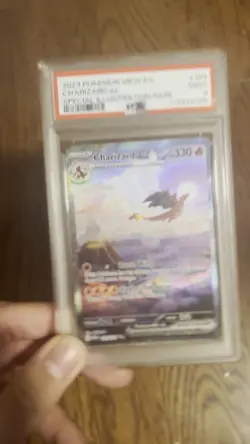 2023 Pokemon Scarlet and Violet 151 Charizard Ex PSA 9 - Image 2